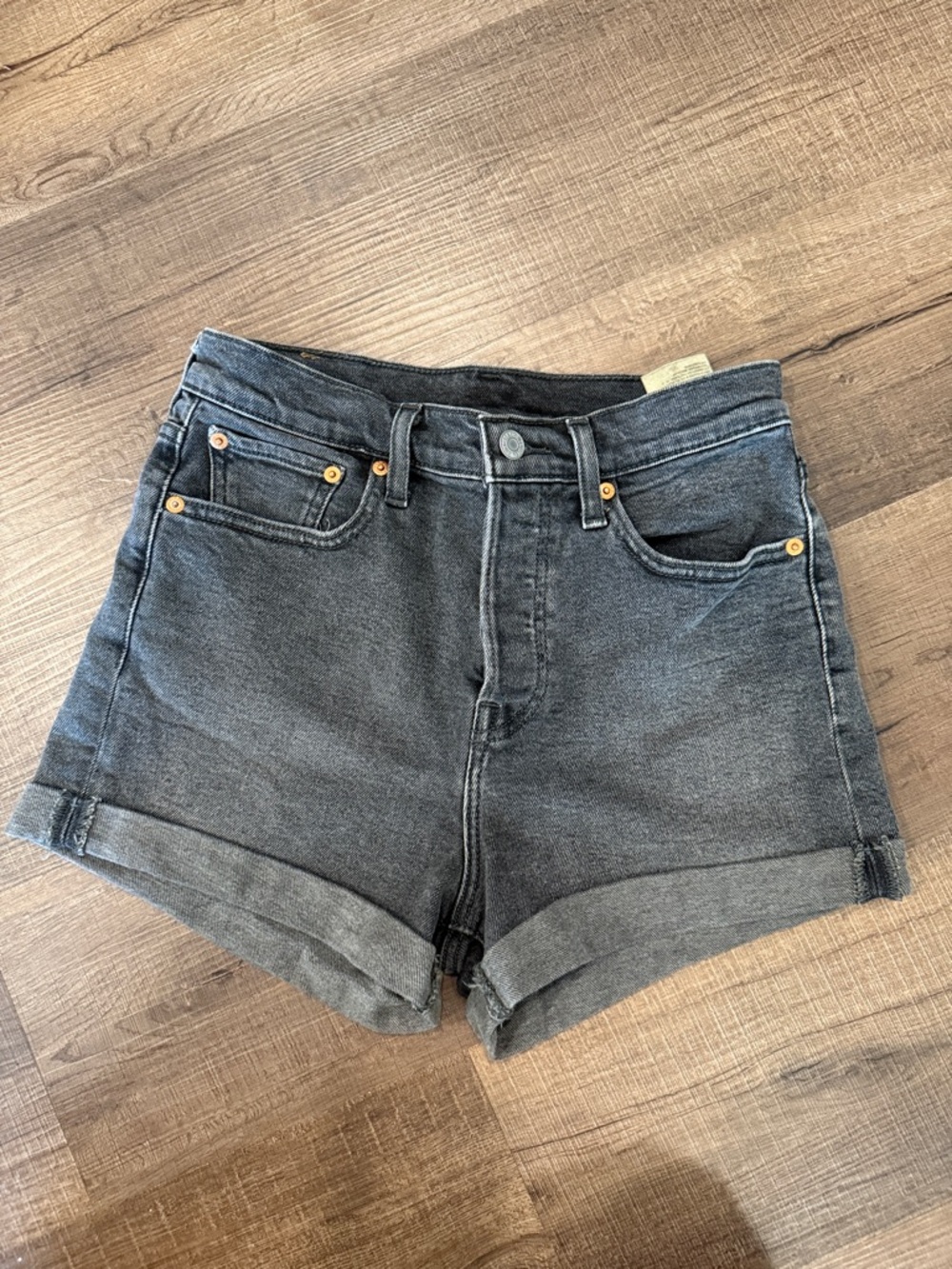 Levi's high rise wedgie fit Button fly Denim Jean Shorts